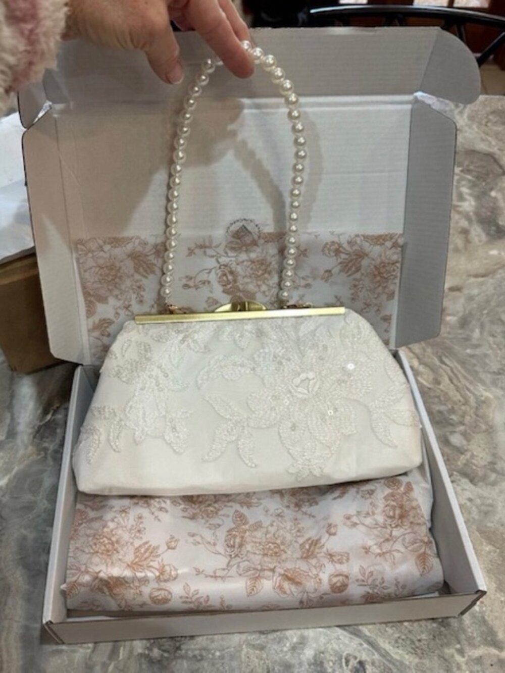 Bridal Wedding Purse Custom Ivory Lace Satin Clutch